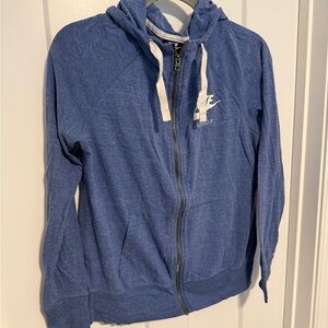 Nike Heather Blue Zip-Up Jacket